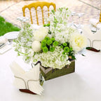 Weysat 4 Pcs Blank Sublimation Box Centerpieces for Baby Shower Wedding Birthday 6 Inch Wood Photo Display Gender Reveal Centerpieces Table Decoration Bridal Shower Birthday Party Favor - Image 5