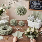 500 Sheets Sage Green Tissue Paper Bulk 15 x 20 Inch for Fall Wedding Gifts - Image 5