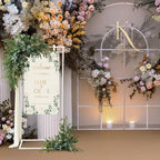 Blulu 3 Pack Wedding Sign Holder, Adjustable Sign Stand, 50-68 in,White - Image 7