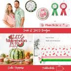 Costova Watermelon Baby Shower Decorations, Watermelon Party Decorations, A Little Watermelon Is on the Way Summer Fruit Theme Bash with Backdrop Balloon Arch Boxes and Tablecloth - Image 4