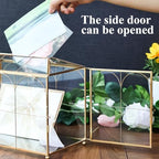 HighFree Glass Wedding Card Box with Lock & Slot (With Arch, Medium) - Image 5