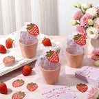 Ctosree 50 Sets Strawberry Baby Shower Favors for Guests a Berry Sweet Baby Is on the Way Seed Packets Include Self-adhesive Seed Packets Flowerpot Thank You Tags Organza Bags for Gender Reveal Party - Image 5