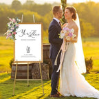 Heavy Duty Large Easel Stand for Mirror Display Wedding Sign(Gold 47'') - Image 6