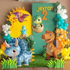 Eaasty 4 Pcs Dinosaur Baby Shower Decor, 16-24 Inch Stand-up Cutouts - Image 2