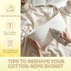 Baby Shower Basket Gift Set Baby Crate Closet,White - Image 5