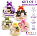Gift Basket Kit Set of 5, Woven Rope Baskets for DIY Gifts - Image 4