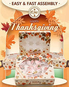 qiqee Thanksgiving 12 Cupcake Boxes with Window 16-Packs Cupcake Box 13"x10"x3.5" Cupcakes Carrier, 12 Cupcake Containers For Thanksgiving Day - Image 2