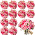 Geosar 36 Bundles Artificial Peonies Flowers,Rose, Light Pink, Dusty Pink by Geosar