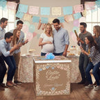 AmazingSpark 28in Giant Gender Reveal Gift Box Kit, Cielito Lindo - Image 4