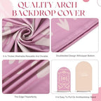 Mindsoft 2 Pcs Cielito Lindo Arch Cover, Pink, 6ft 7.2ft - Image 5