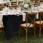 Fitable 8 Pack Black Tablecloths 70x108 Inch for 6 Ft Rectangle Tables - Image 2