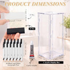Junkin 79 Pcs Wedding Guest Book Alternative, Black and White Wooden Blocks - Image 6