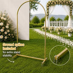 6,7.2FT Arch Backdrop Stand and Cover Set (Beige) - Image 3