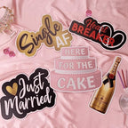 (Wedding Pack) Elevate Your PhotoBooth Experience with Durable & Waterproof Props - Perfect for Weddings, Birthdays, & Photo Booth Businesses - PVC Foamboard Adult Party Photo Props - Image 3
