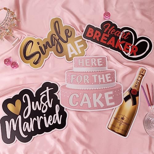 (Wedding Pack) Elevate Your PhotoBooth Experience with Durable & Waterproof Props - Perfect for Weddings, Birthdays, & Photo Booth Businesses - PVC Foamboard Adult Party Photo Props - Image 3