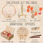 Guest Book Alternative, Personalized Rustic Wedding Maple Leaf Drop Frame - Image 6