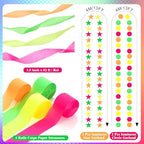 Taobary Neon Party Decorations 600 Sheet Paper Chain for Birthday - Image 5