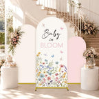 DERTE 3 Pcs Baby in Bloom Arch Backdrop Cover - Image 5