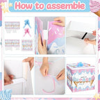 AmazingSpark 28in Giant Gender Reveal Gift Box Kit, What's the Scoop - Image 3