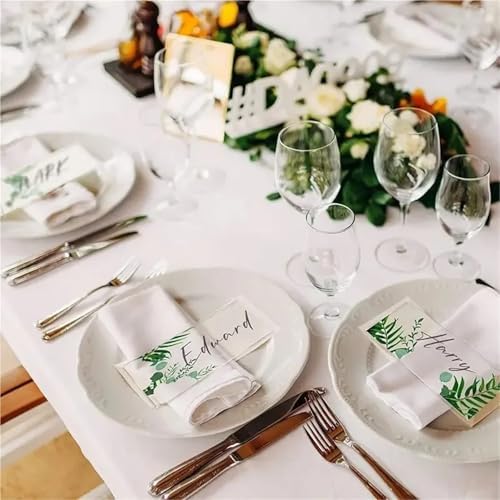 90Pcs Clear Acrylic Place Cards for Wedding Seating, Blank Rectangle Table Name Tags DIY - Image 5