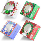 qiqee Christmas Bakery Box with Window 60packs 6x6x3 Cookie Boxes Pastry Box for Christmas - Image 3