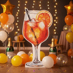 4ft Spritz Cardboard Cutout Stand up Spritz Party Decorations Orange Cocktail Backdrop Life Size Photo Booth Prop for Bachelorette Bridal Shower Wedding Summer Party - Image 5