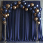 20x10FT Navy Blue Backdrop Curtains for Wedding Parties, Wrinkle Free Photo Backdrop Curtains for Wedding Birthday Party Baby Shower, Fabric Drape with Rod Pockets 5ft x 10ft, 4 Panels - Image 7