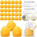 50 Set Honey Baptism Soap Baby Shower Party Favors, Bee Themed Gift by Sacubee