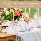 Eaasty 100 Pack Gable Boxes White Party Favors Boxes with Handles for Treat Candy Goodie Gift, Welcome Paper Food Container with Tag and Rope for Birthday Wedding Baby Shower, 6.2 x 3.5 x 3.5 Inches - Image 5