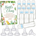 Trelaco 12 Pcs Dinosaur Theme Baby Shower Games Bottle Chug Wooden Sign Set by TrelaCo