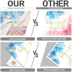 Gender Reveal Decorations Backdrop 12 x 8 ft Blue and Pink Photo Props - Image 6
