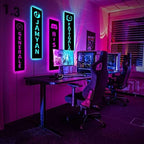 Personalized Game Room Name Neon Sign Panels Wooden Decoration For Gamers, Birthday Gift, Led Lights for Gaming Room, Gaming Zone Led Wall Decor - Image 2
