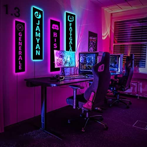 Personalized Game Room Name Neon Sign Panels Wooden Decoration For Gamers, Birthday Gift, Led Lights for Gaming Room, Gaming Zone Led Wall Decor - Image 2