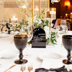 Black Arch Wedding Table Numbers with Stands 1-30, 5x7 Inch Black Acrylic Arch Sign with Holder, Arched Acrylic Table Numbers for Wedding Reception (1-30, 5"x7") - Image 7