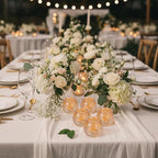 32Pcs Gold Votive Candle Holders | Polka Dot Round Glass | Wedding Decor - Image 4
