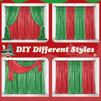 SmoothNovelty 137 Pcs Red White Blue Balloons Arch Kit Backdrop Red Green - Image 6