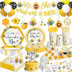 366PCS What Will Baby Bee Gender Reveal Decorations Serves 50 by Yingoto