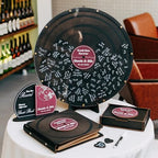 Personalized Vinyl Record Wedding Guest Book Alternative – Black Wood Sign with Custom Names and Date – Alternative Wedding Reception Decor - Fall Wedding Guestbook Reception - Image 2