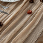 10Pcs Deep Beige Cheesecloth Table Runner 120 Inches for Party Home Decor - Image 4