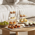 10 Pack Cake Stand Set with 3 x Two-Tier and 3 x Three-Tier Cupcake Stands, Plastic Dessert Table Stand Set 3 Tired Cookie Tray and 4 Pcs Dessert Trays - Image 5