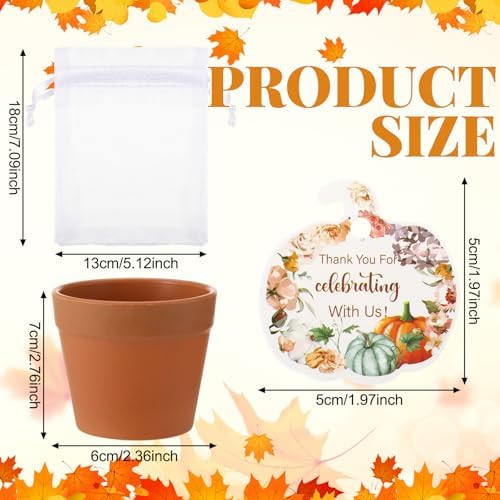 Ctosree 50 Sets Little Pumpkin Baby Shower Favors Seed Packets Gift Bags - Image 2