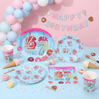 Suclain 150 Pcs 6 7 Birthday Doughnut Party Tablewear - Image 5