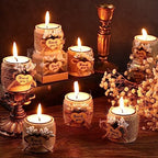 Retisee Wedding Candle Favors Wood Tealight Candle Holder, 16 Sets - Image 3