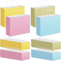 Gueevin 48 Piece Large Pastel Gift Bags with Handle 12.5 x 10 x 4.5 Inch Paper Polka Dot Pink Yellow Green Candy Treat Goodie Bags for Birthday Baby Shower Wedding Party Favors by Gueevin