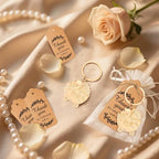 50 Pieces Baby Carriage Shape Keychain for Baby Shower, Bear Keychain Party Favors for Game Prizes,Gift,Decor,Souvenirs to Guests Bulk with Thank You Tags and Gift Bags - Image 7
