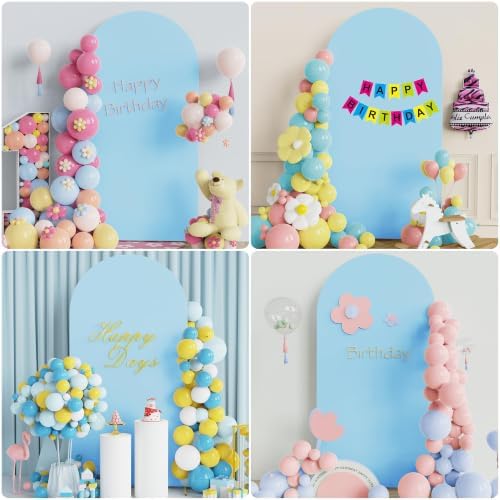 Wokceer 6.6FT Arch Backdrop Stand and Cover Set,Arch with Dusty Blue Cover - Image 6