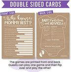 Baby Shower Games Card for 25 Guests Fun Babyshower Game for Girls & Boys - Image 3