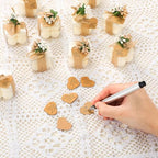 MTLEE 30 Sets Mini Bubble Candles Party Favors DIY Gift Set,Gold Foil - Image 6