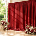 10ft x 10ft Red Backdrop Curtains for Parties, Wrinkle-Free Fabric Photo Backdrop Drapes for Christmas Valentine’s Day New Year Birthday Wedding Photography Background Decorations by Gewonelife