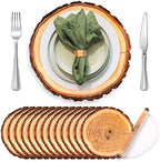 TaoBary 200 Pcs Disposable Wood Slice Grain Paper Placemats Bulk by TaoBary
